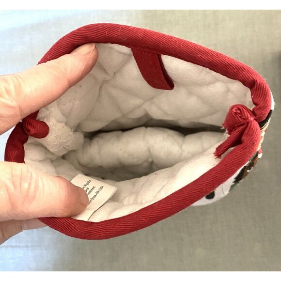 Pair Ritz Christmas Toy Soldiers Candy Cane Stripes With Silicone Oven Mitts - Picture 4 of 6